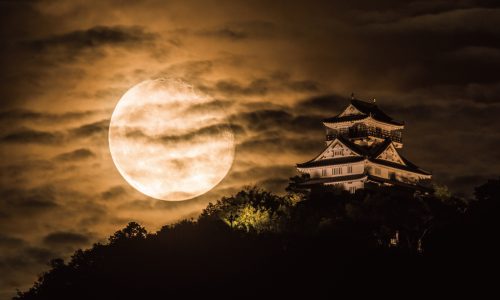Gifu-castle_moon